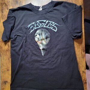 Eagles Band T-Shirt Black Graphic Skull Greatest Hits Rock Music Tee Mens Medium
